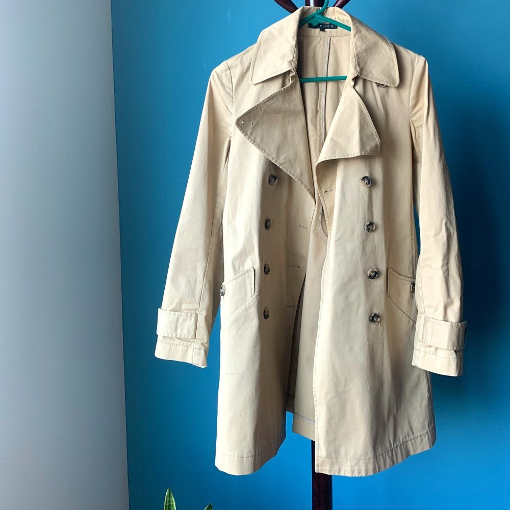 Theory Trench Coat: Size Medium
